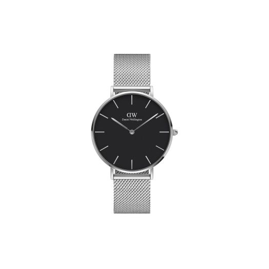 Daniel Wellington Petite Sterling Watch, Silver Mesh Bracelet