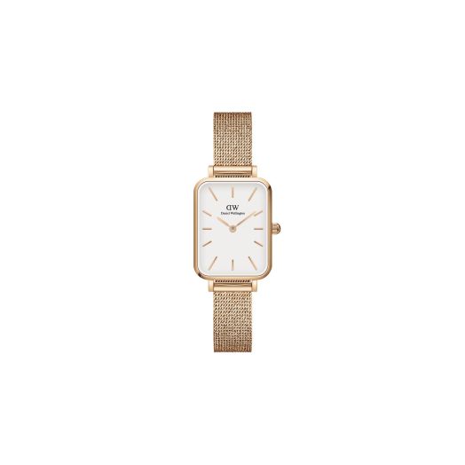 Daniel Wellington Quadro Pressed Melrose 20x26mm Women's Watch, Stainless Steel (316L) Rose Gold Watch for Women