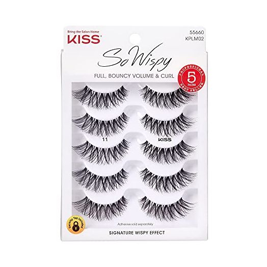 KISS Products So Wispy Lashes, 5 Pair (Package May Vary)