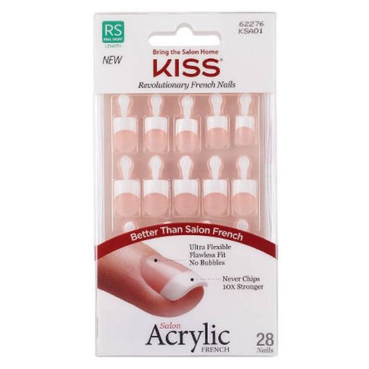 Kiss Salon Acrylic French Nails - Halo Effect