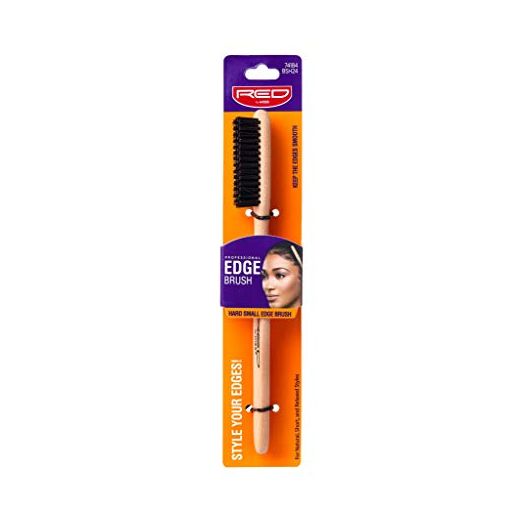 Kiss Red Professional Edge Fixer Brush 100% Boar Bristle BSH24
