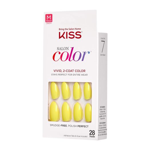 KISS Salon Color Nails - Dolphin, Medium, Stiletto Shape