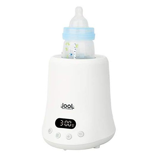Baby Bottle Warmer - Quick Heating & Keep Warm Mode, Digital Display, Time Chart on Warmer, Heats Milk, Breast Milk, Formula, Juice, Fits Most Standard Bottles - Jool Baby