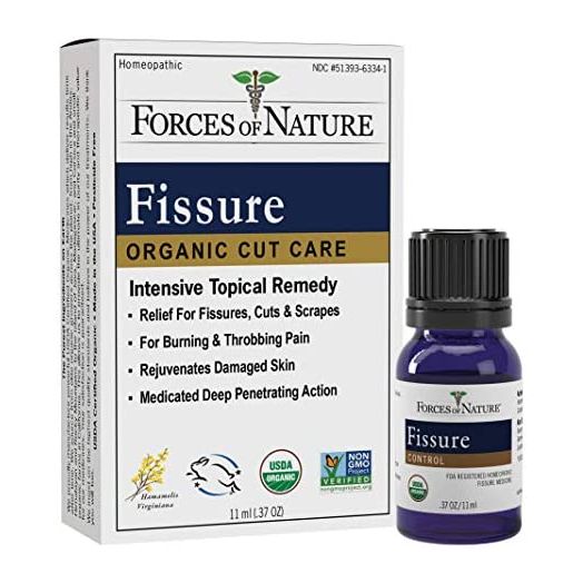Forces of Nature – Natural, Organic Fissure Care (11ml) Non GMO, Soothe and Relieve Burning, Throbbing, Stinging, Itchy, Bleeding Tissue Caused by Fissures or Hemorrhoids (Packaging May Vary)