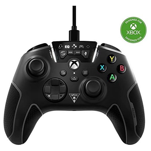 Turtle Beach Recon Controller Wired Gaming Controller for Xbox Series X & Xbox Series S, Xbox One & Windows 10 PCs Featuring Remappable Buttons, Audio Enhancements, and Superhuman Hearing - Black