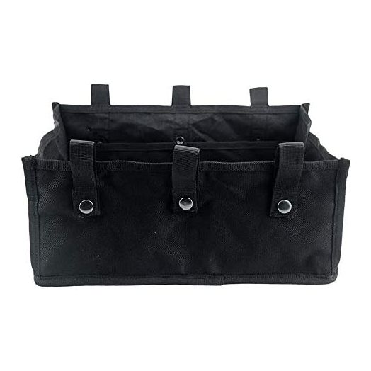 Rollator Storage Under Seat Bag Folding Underseat Walker Pouch Fabric Rollator Basket Accessories for 4 Wheels Walker for Senior (Black)
