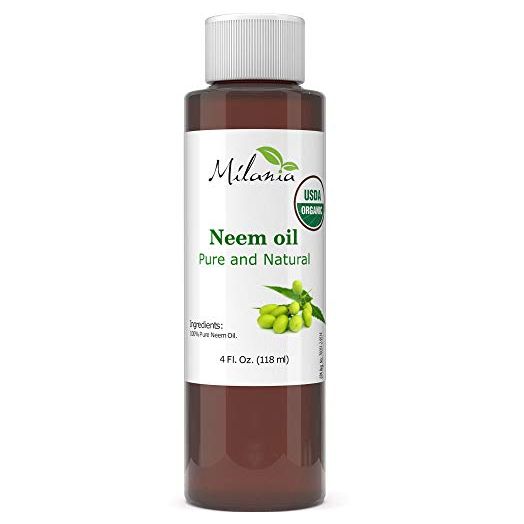Premium Organic Neem Oil Virgin, Cold Pressed, Unrefined 100% Pure Natural Grade A. Excellent Quality.(4 Fl. Oz.)