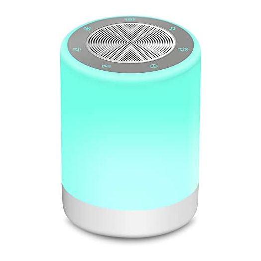YYDSKIT White Noise Machine with Large Night Light, Sound Machine with 32 Soothing Sounds, Full Touch Control,Plug in, Auto-Off Sleep Timer for Baby Adults Kids Sleeping, Relaxing