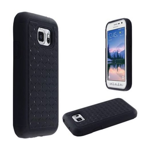 Mundaze Black Diamond Double Layered Case for Samsung Galaxy S7 Active
