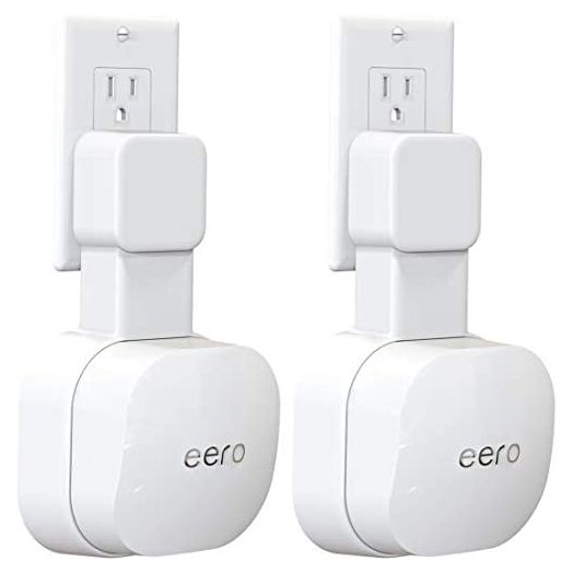 Outlet Wall Mount ONLY for eero 6 Dual-Band mesh Wi-Fi 6 System [NOT Fit for eero Pro 6], No Messy Wires | Space Saving | Easily Be Moved Outlet Mount Holder for eero 6 Extender (2 Pack)