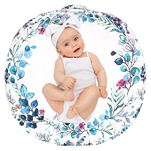 Newborn Lounger Cover for Boys Girls, Removable Cover for Infant Lounger Pillow, Soft Snug Fitted Baby Lounger Slipcover,Leaf