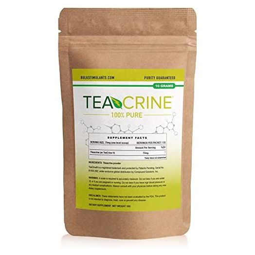 TEACRINE | Theacrine 100% Pure Bulk Powder | 133 Servings | New Nootropic Stimulant for Energy Endurance & Focus