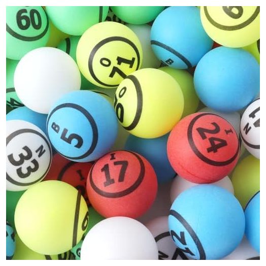 GSE 1.5" Replacement Bingo Balls of Ping Pong Size