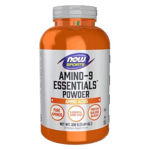 NOW Sports Nutrition, Amino-9 Essentials™ Powder, Enhanced Protein Synthesis, Amino Acids, 330-Grams