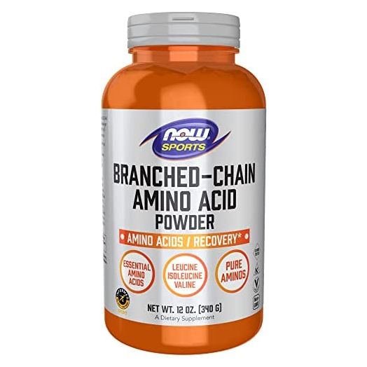 NOW Sports Nutrition, Branched Chain Amino Acid Powder with Leucine, Isoleucine, and Valine, 12-Ounce