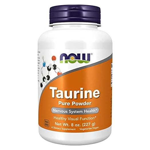 NOW Supplements, Taurine Pure Powder, Nervous System Health*, Amino Acid, 8-Ounce