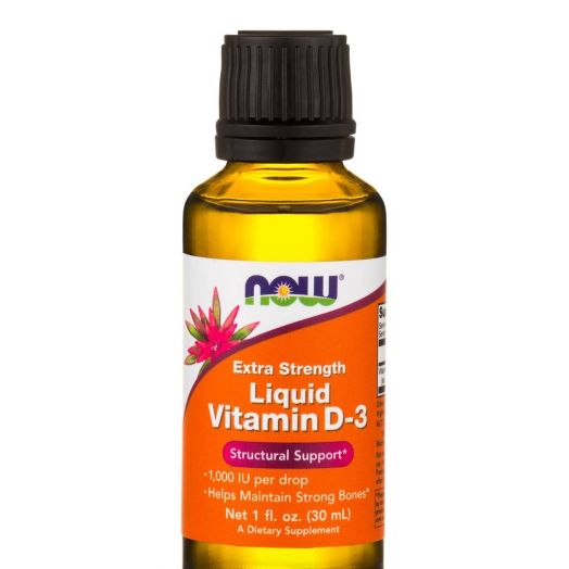 NOW Vitamin D-3 Liquid (Extra Strength) - 1 fl. oz (30 ml)