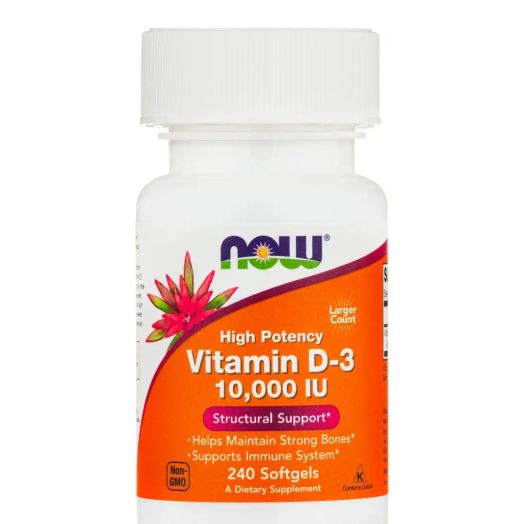 NOW Vitamin D-3 10,000 IU - 240 Softgels