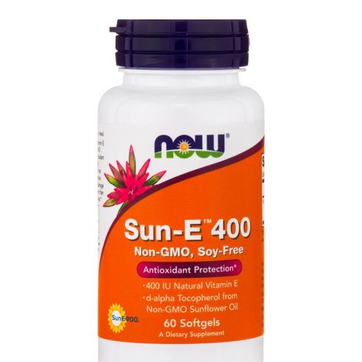 NOW Sun-E 400 IU Natural Vitamin E - 60 Softgels
