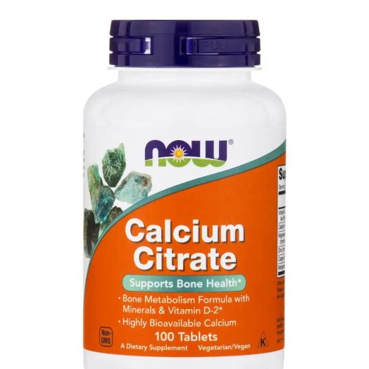 NOW Calcium Citrate - 100 Tablets