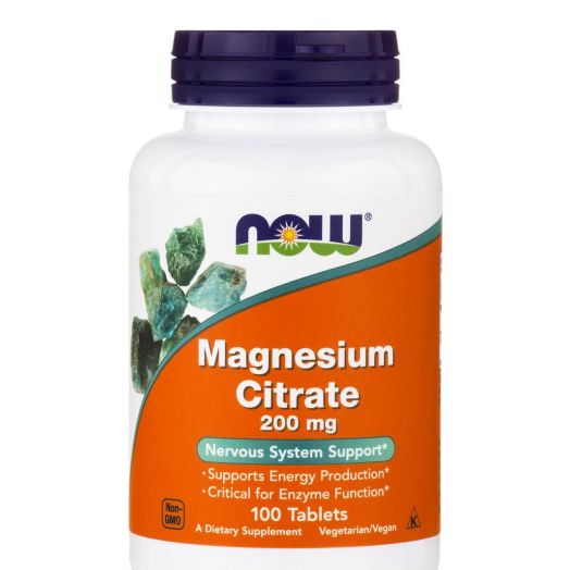 NOW Magnesium Citrate 200 mg - 100 Tablets