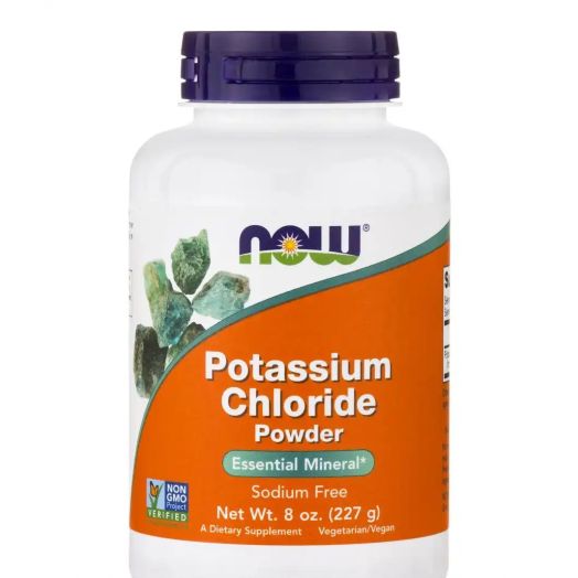 NOW Potassium Chloride Powder - 8 oz (227 Grams)