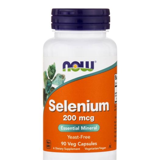 NOW Selenium (Yeast Free) 200 mcg - 90 Veg Capsules