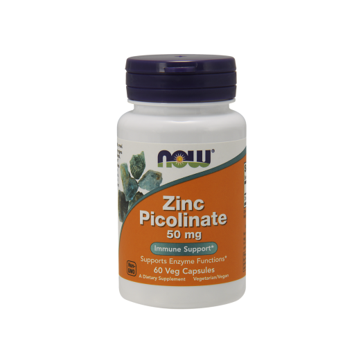 NOW Zinc Picolinate Immune Support, 50 mg, 60 Ct