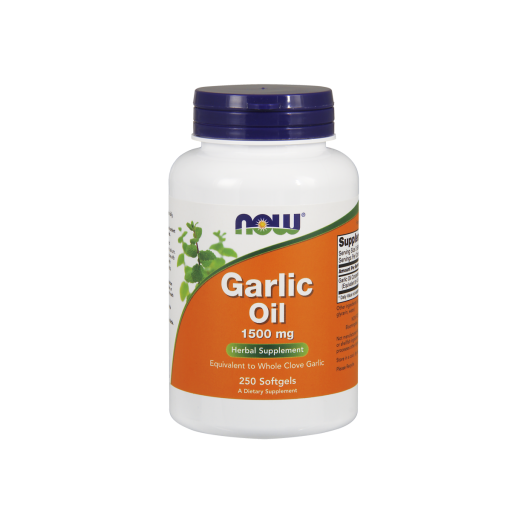 NOW Garlic Oil Herbal Supplement, 1500 mg, 250 Ct