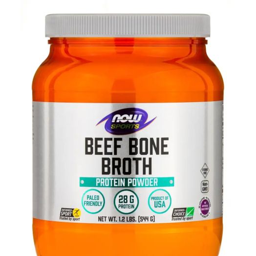 NOW Sports - Beef Bone Broth Powder - 1.2 lbs (544 Grams)