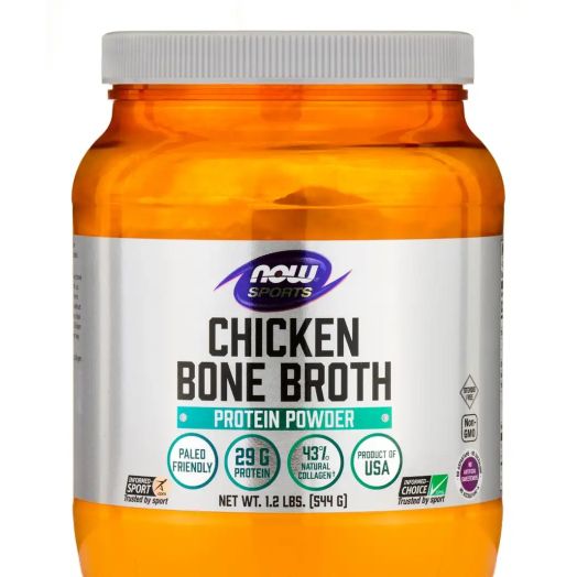 NOW Sports - Chicken Bone Broth Powder - 1.2 lbs (544 Grams)