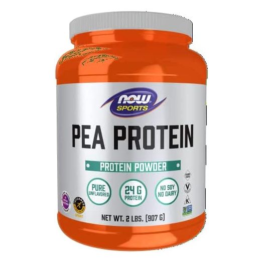 NOW Sports Nutrition, Pea Protein 24 g, Fast Absorbing, Unflavored Powder, 2-Pound