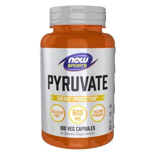 NOW Sports Nutrition, Pyruvate (Pyruvic Acid) 600 mg, Energy Production*, 100 Veg Capsules