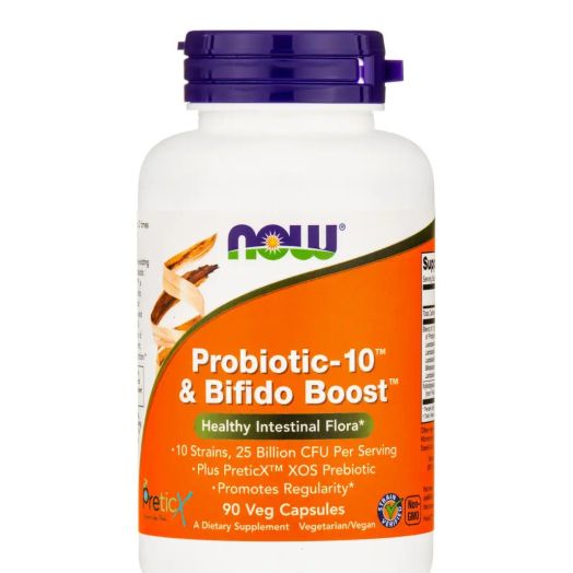 NOW Probiotic-10 & Bifido Boost - 90 Veg Capsules