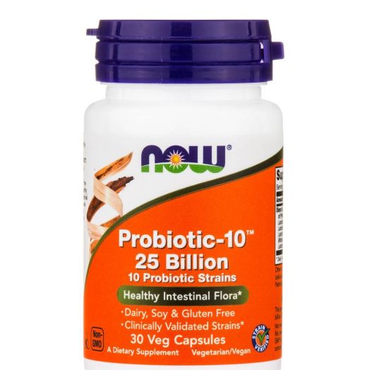 NOW Probiotic-10 25 Billion - 30 Veg Capsules