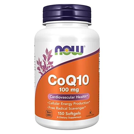 NOW Supplements, CoQ10 (Coenzyme Q10) 100 mg, Pharmaceutical Grade, Cardiovascular Health*, 150 Softgels
