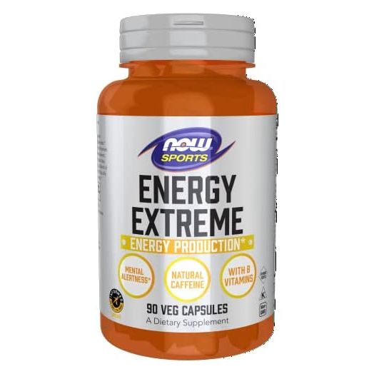 NOW Sports Nutrition, Sports Energy Extreme with B Vitamins and other cofactors such as Chromium, Magnesium Malate and Carnitine, 90 Veg Capsules