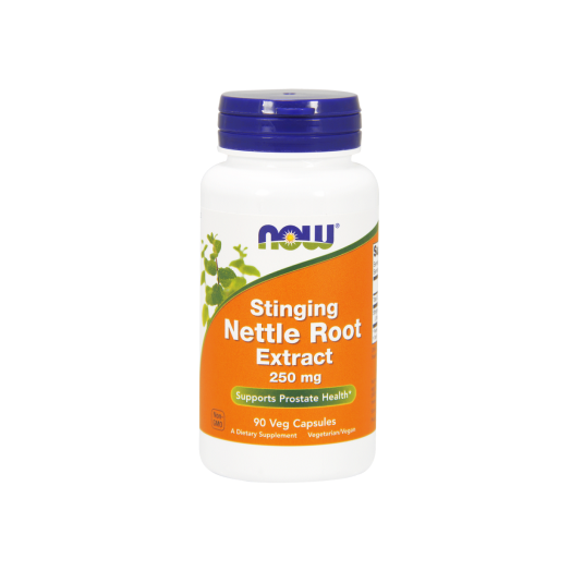 NOW Stinging Nettle Root Extract 250 mg Vegetarian Capsules, 90 Ct