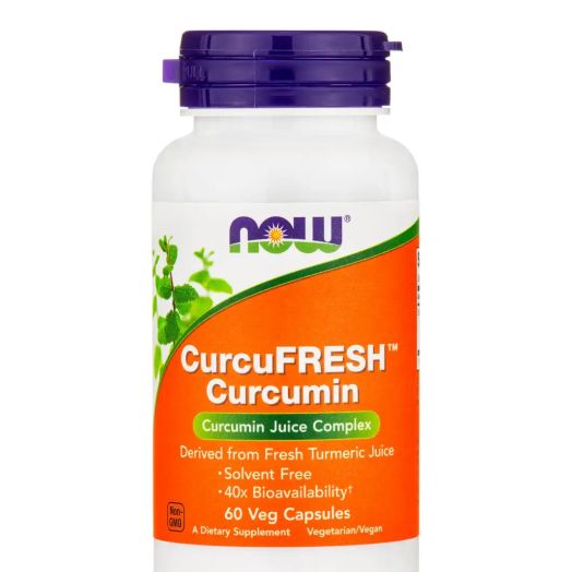 NOW CurcuFRESH Curcumin - 60 Veg Capsules