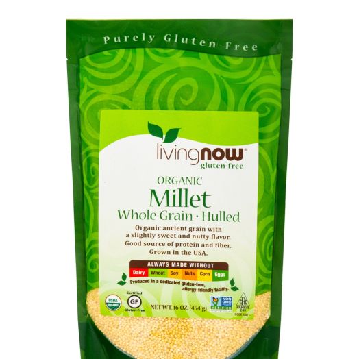 Living NOW Organic Millet - 16 oz (454 Grams)
