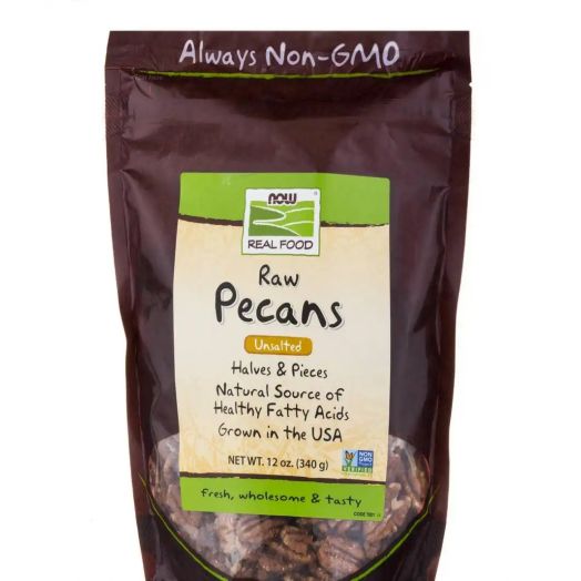 NOW Real Food - Raw Pecans (Unsalted) - 12 oz (340 Grams)