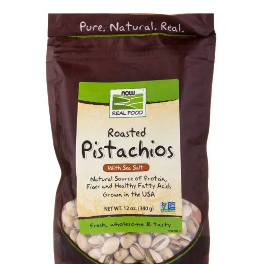 NOW Real Food - Pistachios (Roasted and Salted) - 12 oz (340 Grams)