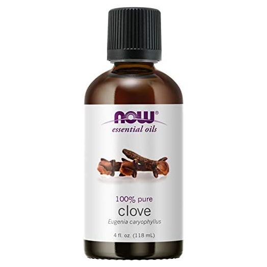 NOW Essential Oils, Clove Oil, Balancing Aromatherapy Scent, Steam Distilled, 100% Pure, Vegan, Child Resistant Cap, 4-Ounce