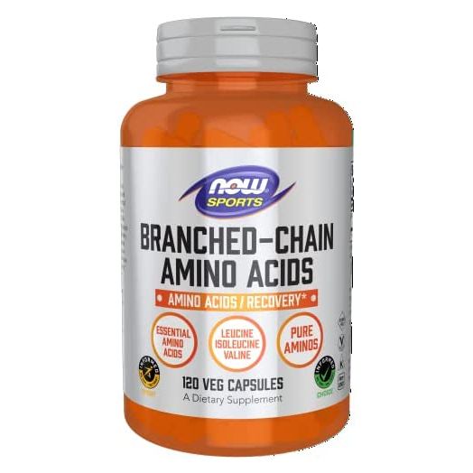 NOW Sports Nutrition, Branched Chain Amino Acids, With Leucine, Isoleucine and Valine, 120 Veg Capsules