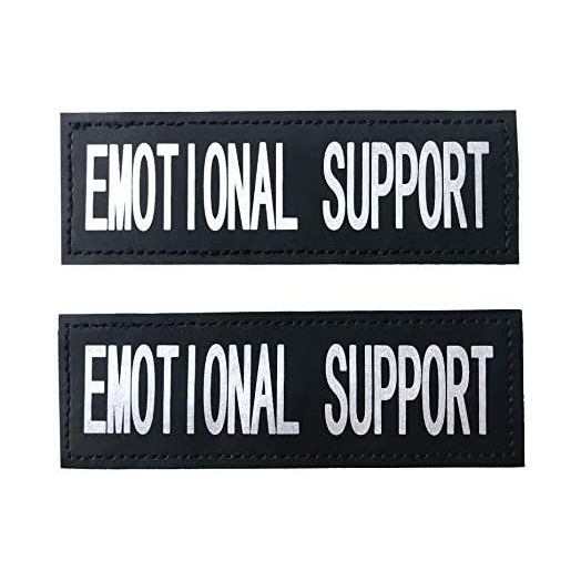 Albcorp Reflective Dog Patches with Hook Backing -Service Dog, Service Dog In Training, Do Not Pet, Emotional Support, Therapy Dog, Best Friend, In Training for Animal Vest Harnesses, Collars, Leashes