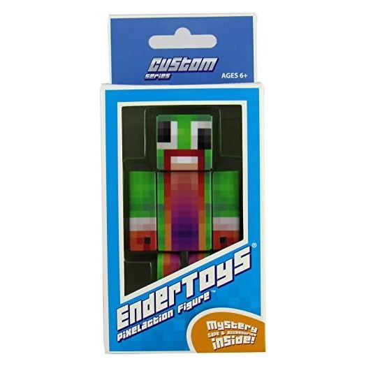 EnderToys Green Big Mouth Guy Action Figure - Toy Figurine - Birthday Cake Topper Decoration - Surival Playset Doll