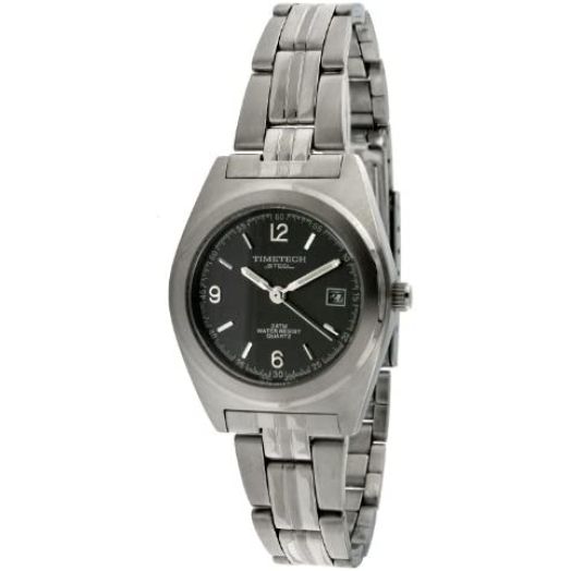 Timetech Steel 3605L Women's Steel Grey Dial Bracelet Watch