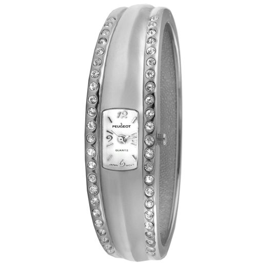 Peugeot Women's Cuff Bangle Crystal Fashion Watch