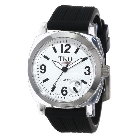 TKO ORLOGI Women's TK558-WB Milano Junior Acrylic Case White Dial Watch