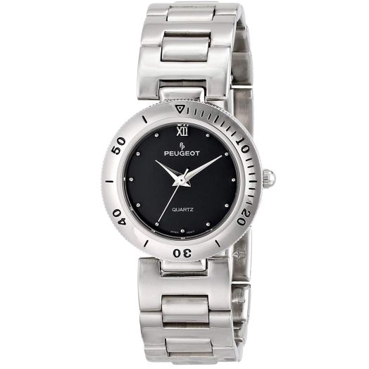 Peugeot Women Everyday Wrist Watch - Classic and Fashion with Silver Tone Bracelet